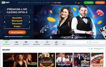 20Bet Casino Live Casinospiele
