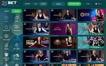 22 Bet Casino Spiele
