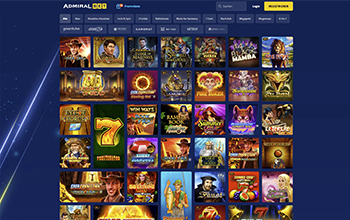 Die Spielauswahl bei AdmiralBet.