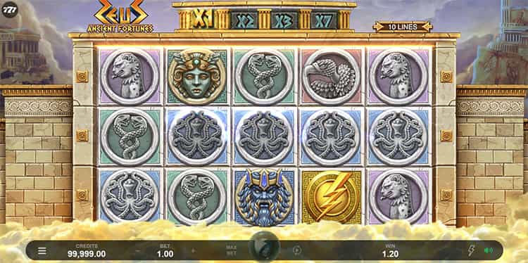 Ancient Fortunes Zeus Gameplay