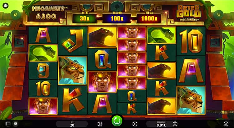 Aztec Gold Megaways kostenlos spielen mit der Demo.