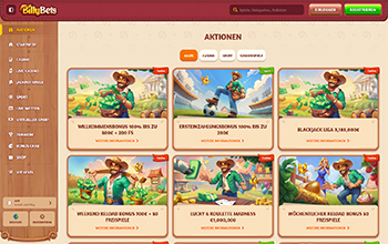 Die BillyBets Bonus Angebote und Aktionen.