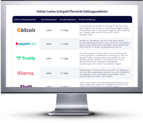 deutsches Online Casino mit Desktop