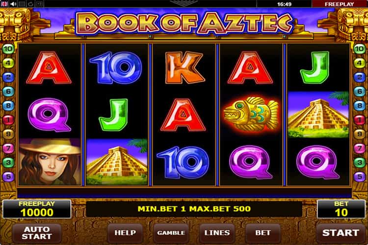 Book Of Aztec kostenlos spielen mit der Demo.