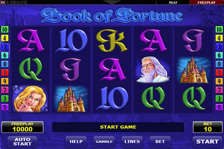 Book of Fortune kostenlos spielen mit der Demo.