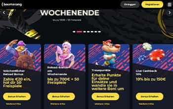 Boomerang Casino Willkommensbonus