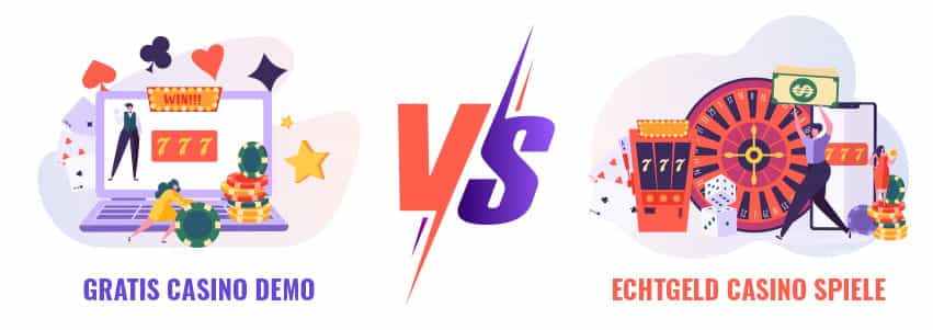 Gratis Casino Demo vs. Echtgeld Casino Spiele