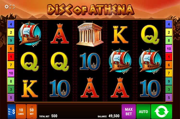 Disc of Athena kostenlos spielen mit der Demo.