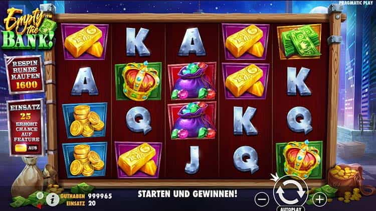 Empty the Bank Gameplay