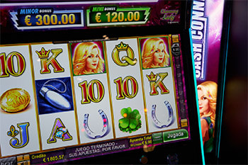 Nahaufnahme eines Casino-Slots