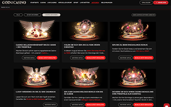 Die God of Casino Bonusaktionen.