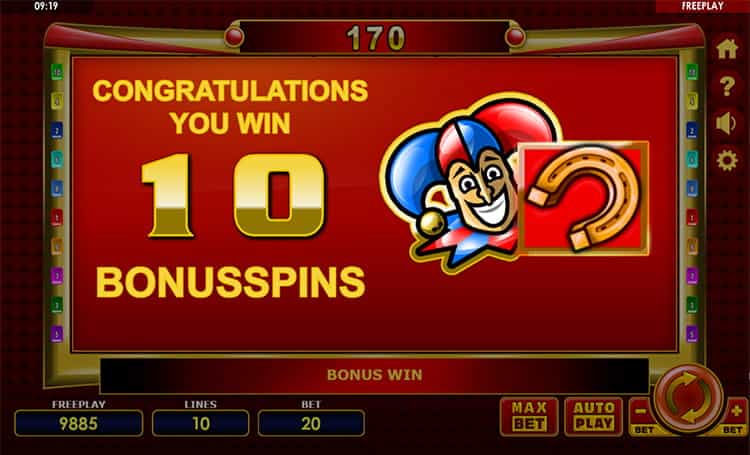 Golden Joker Slot Bonusspiel