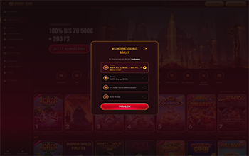 Attraktive GrandClub Casino Bonus Aktionen.