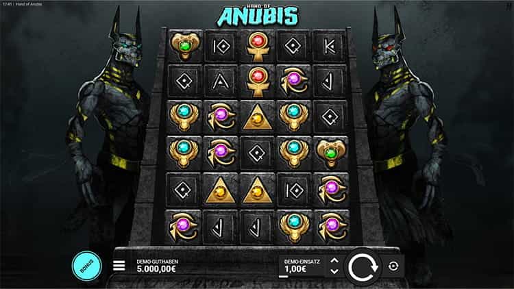 Hand of Anubis kostenlos spielen mit der Demo.