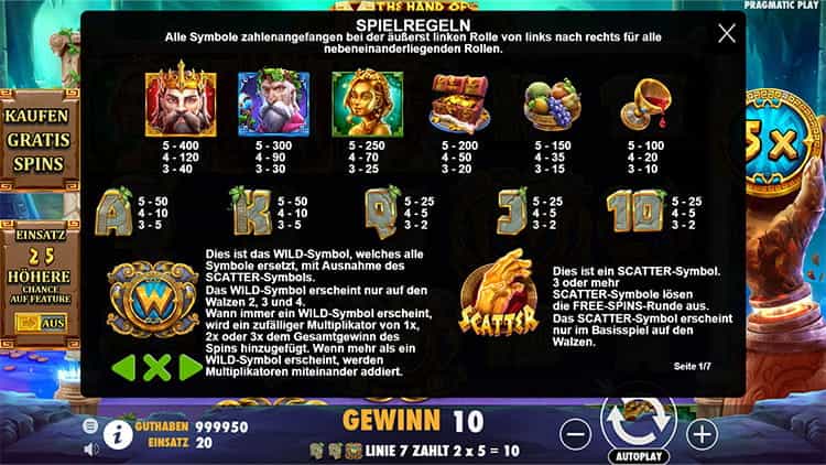 Hand of Midas Scatter