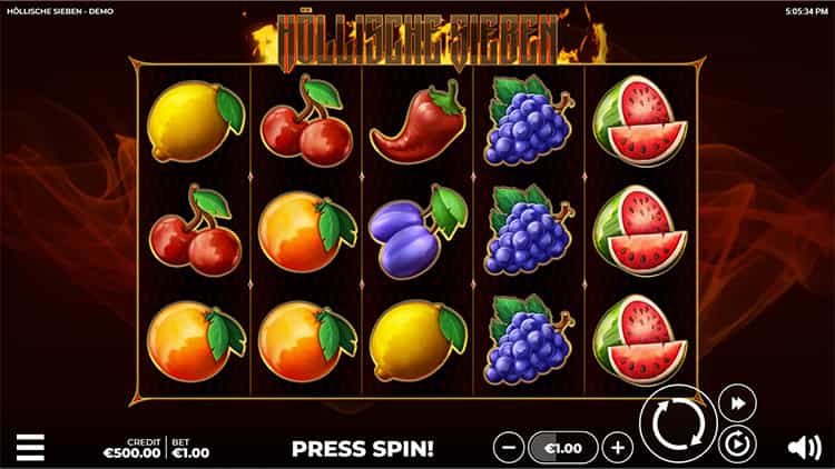 Hellish Seven kostenlos spielen mit der Demo.