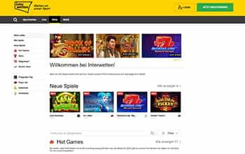 Interwetten Homepage