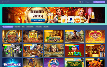 Jackie Jackpot Webseite