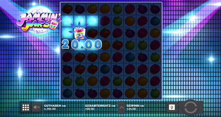 Jammin Jars Gewinntabelle