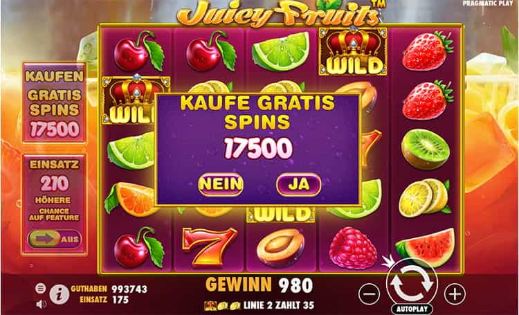 Juicy Fruits Bonusspiel