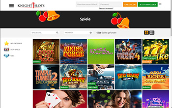 Eine Auswahl von Knightslots Automaten.