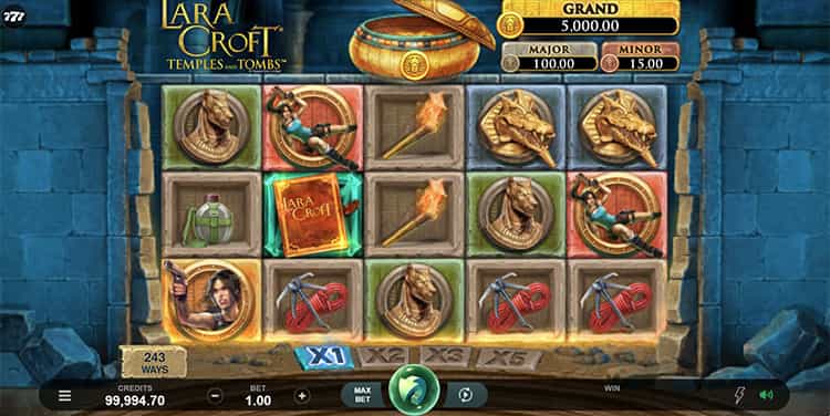 Lara Croft Temples and Tombs kostenlos spielen mit der Demo.