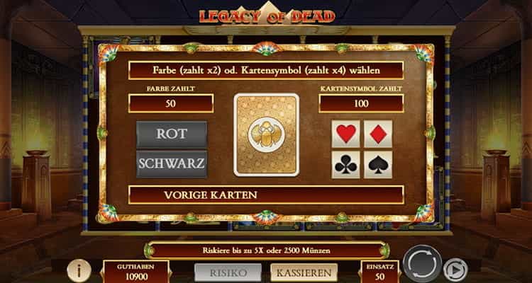 Legacy of Dead Bonusspiel