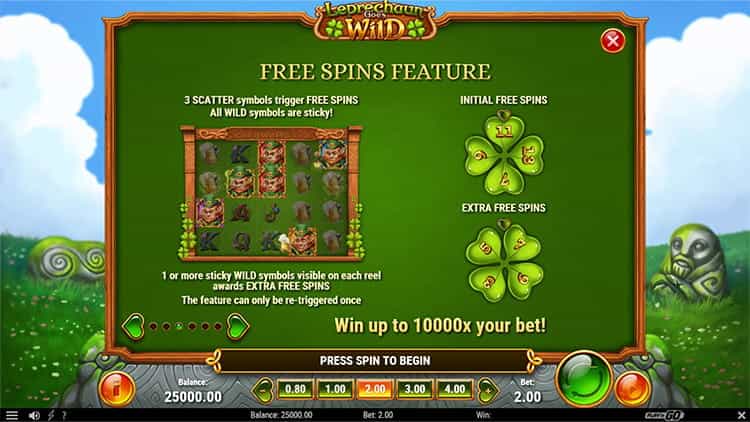 Leprechaun Goes Wild Bonusspiel