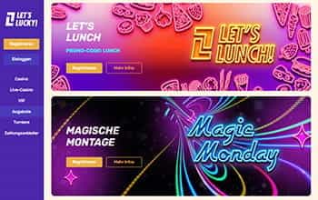 Let’s Lucky casino Willkommensbonus