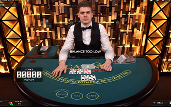 Live Casino Holdem Gameplay 1