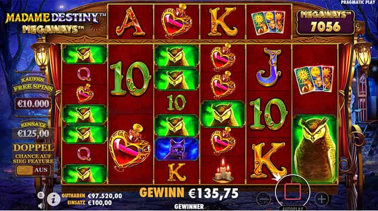 Madame Destiny Megaways Gameplay