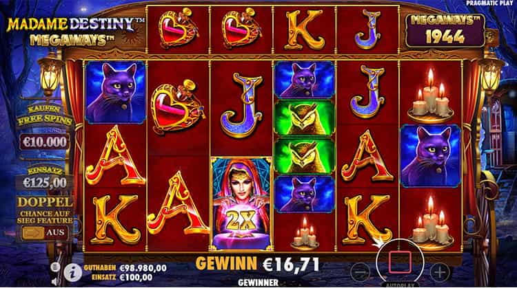 Madame Destiny Megaways Freispiele