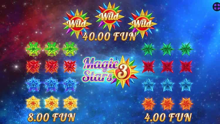 Magic Stars 3 Gewinntabelle