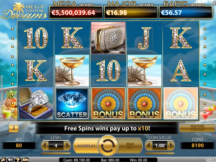 Mega Fortune Dreams Gameplay