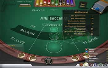 Mini Baccarat Gameplay