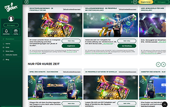 Mr Green Willkommensbonus.