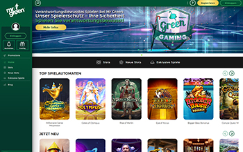 Mr Green Promotionen.