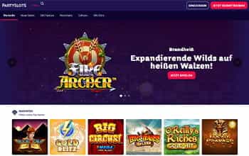 Partyslots Willkommensbonus