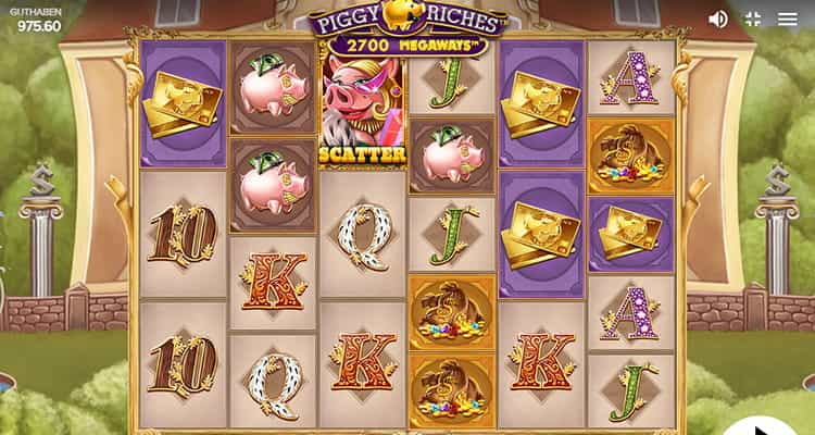 Eine Demo-Version von Piggy Riches Megaways.
