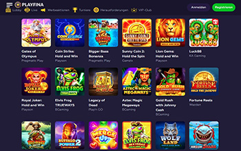 Top Playfina Casino Spiele