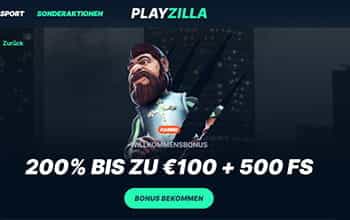 Die Bonus Angebote bei PlayZilla.