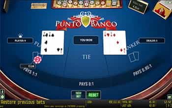 Punto Banco Gameplay
