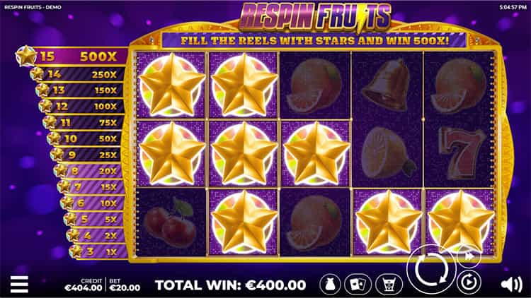 Respin Fruits Gameplay