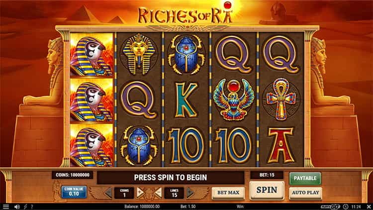 Riches of Ra kostenlos spielen mit der Demo.