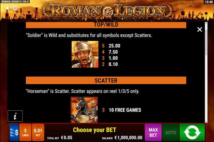 Roman Legion Freispiele