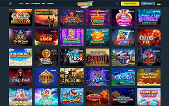 Snatch Casino Spielauswahl.