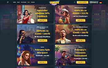 Snatch Casino Aktionen.