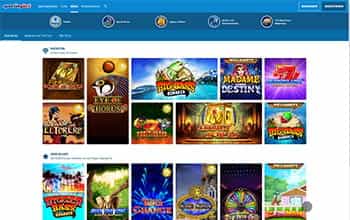 Die Startseite von Sportingbet.