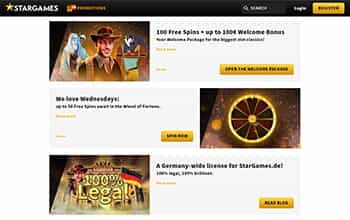 StarGames Willkommensbonus