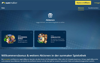Alle Sunmaker Bonusaktionen